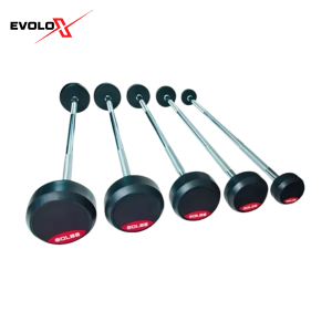 Set 5 Barras Negras Rectas de Peso Fijo 20 hasta 60 lbs